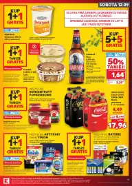 Kaufland gazetka tydzień 37 Strona 19: Piwo Harnaś €1,64, Napój gazowany Coca-Cola 4-pak €17,96