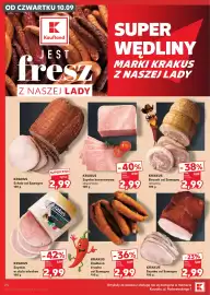Kaufland gazetka tydzień 37 Strona 24: Szynka konserwowa eksportowa Krakus €2,99, Szynka od Szwagra Krakus €2,99