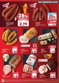 Kaufland gazetka tydzień 37 Strona 25: Salceson czosnkowy z kurcząt Drobimex €1,69, Boczek rolowany z czosnkiem Łuków €3,39