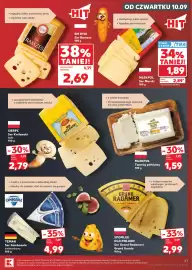 Kaufland gazetka tydzień 37 Strona 27: Ser Ramzes SM Ryki €2,69, Ser Cambozola śmietankowy Temar €4,99