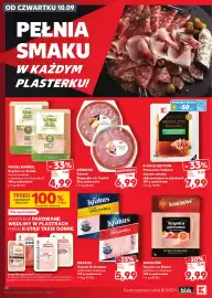 Kaufland gazetka tydzień 37 Strona 36: Prosciutto Italiano szynka włoska dojrzewająca w plastrach K-Gold Edition €7,99