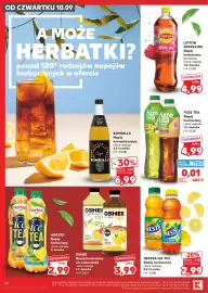 Kaufland gazetka tydzień 37 Strona 50: Napój herbaciany gazowany Lipton Sparkling €4,99