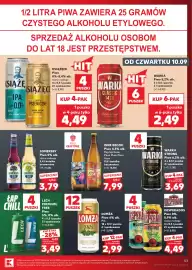 Kaufland gazetka tydzień 37 Strona 53: Piwo Łomża Pils 12-pak €2,99, Piwo Inne Beczki Pop Up Gose €7,99