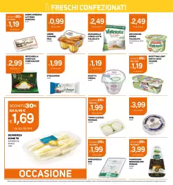 Volantino Ekom Pagina 10: Gorgonzola DOP €1,99, Crème caramel milk €0,99