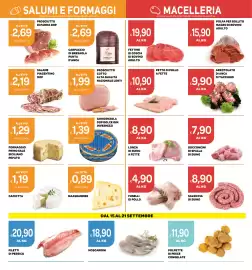 Volantino Ekom Pagina 9: Prosciutto cotto alta qualità nazionale lenti €1,99, Lonza di suino a fette €8,90
