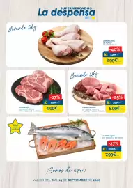 Folleto Supermercados La Despensa semana 37 Página 1: Magro jamón de cerdo fresco €5,99, Chuletas aguja de cerdo €4,99
