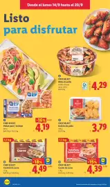 Catálogo Lidl semana 38 Página 12: Chef Select Canelón de carne €4,49, Chef Select Delicias de pollo €3,79