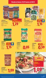 Catálogo Lidl semana 38 Página 17: Combino pasta tiburón €0,59, Chef Select salsa fresca para pasta €1,15