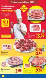 Catálogo Lidl semana 38 Página 8: Butifarra extra familiar €3,69, Lidl filete de lomo adobado €2,95