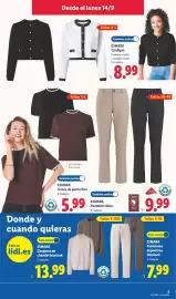 Catálogo Lidl | Bazar Página 13: Esmara pantalón chino €9,99, Esmara jersey de punto fino €5,99