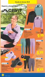 Catálogo Lidl | Bazar Página 22: Hydrocool mallas técnicas €6,49, Crivit pantalón de chándal €6,99