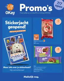 OKay folder Pagina 1: Milka Leo Crispy hazelnoten Choco Wafer hazelnoten €3,19, Pruimtomaten Ruby Red €2,99