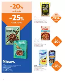 OKay folder Pagina 18: Quaker Cruesli €6,23, Holie's granola low carb crunch €8,14
