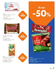 OKay folder Pagina 19: Kinder melkschijfje €2,54, Twix, Snickers, Mars of Balisto alle repen €2,99