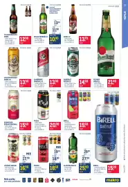 Makro leták Strana 11: Zlatopramen 11 €25,90, Gambrinus originál 10 €13,90