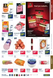 Makro leták Strana 3: Kuřecí junior €19,90, Metro Chef kuřecí šunkový salám výběrový €120,90