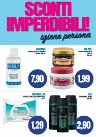 Volantino Determarket Pagina 1: Fresh & Clean Milleusi disinfettanti €1,29, MilMil Crema Rigenerante €1,99
