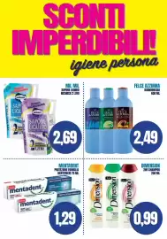 Volantino Determarket Pagina 2: Mentadent protezione famiglia €1,29, Sapone liquido milmil €2,69