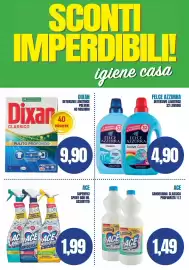 Volantino Determarket Pagina 6: Ace candeggina profumata €1,49, Felce Azzurra detergente lavatrice €4,90