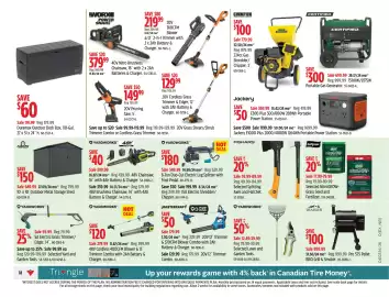 Canadian Tire flyer week 36 Page 18: Yardworks 6-Ton Duo-Cut Electric Log Splitter with Foot Pedal €349,99