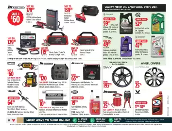 Canadian Tire flyer week 36 Page 22: Eliminator powersports agm batteries €63,99, Stabilizer fuel €19,99