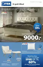 JYSK tilbudsavis Side 1: Dreamzone Hempla + Volakontinentalseng €9.000,00, Heidal fiberpude €100,00