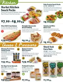 Market of Choice weekly ad week 36 Page 4: Tomato and Olive Bistro Tart €6,99, Olympia Provisions Salami Sticks €10,99