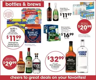 Kroger weekly ad week 37 Page 10: Maker's Mark, Jameson or Espolón €29,99, Korbel Brut or J. Lohr Cabernet €11,97