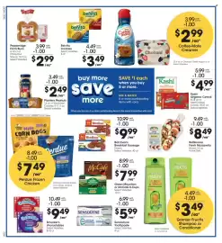 Kroger weekly ad week 37 Page 4: Belvita Cookies €3,49, Pepperidge Farm Buns or Chick-Fil-A Sauce €2,99