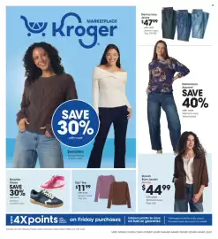 Kroger weekly ad week 37 Page 1: Dip® Tee €11,99, Democracy jeans €47,99