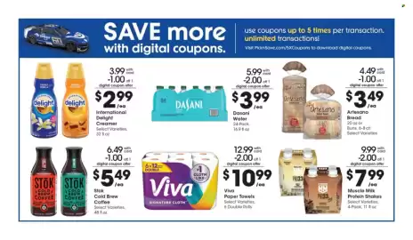 Pick'n Save weekly ad week 37 Page 10: Dasani Water €3,99, Artesano Bread €3,49