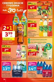 Auchan gazetka tydzień 37 Strona 26: Napój Costa €4,49, Sok jabłkowy 100% tłoczony cortland, gloster lub gala €13,59