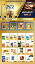 Folheto Spani Atacadista Página 1: Pizza aurora sabores €13,90, Carne Bovina Acém, Músculo ou Peito KG €40,90