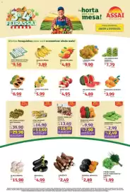 Encarte Assaí Atacadista Página 1: Limão-siciliano €5,99, Rs - mandioca €1,95