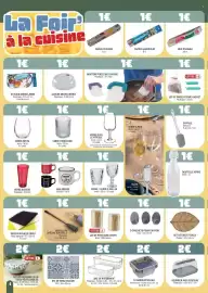 Catalogue La Foir'Fouille page 4: VERRE À VIN LEA €1,99, LOT DE POTS CURE-DENTS €2,49