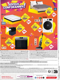 Catalogue Conforama page 22: Lit adulte Graphic €89,99, Whirlpool Four multifonction catalyse €299,99