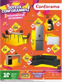 Catalogue Conforama page 1: Hisense Combiné €399,99, 8heures Oreiller Cloud €34,99