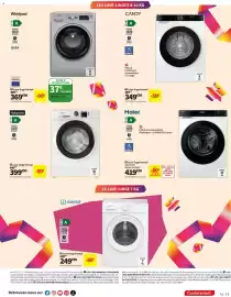 Catalogue Conforama page 15: Whirlpool Lave-linge frontal €369,00, Hotpoint Lave-linge frontal €399,00