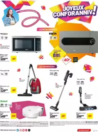 Catalogue Conforama page 17: Aspirateur balai €199,99, Rowenta Aspirateur balai €109,99
