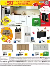 Catalogue Conforama page 6: Olympe Buffet 2 portes 3 tiroirs €179,00, Buffet Fuji €139,99