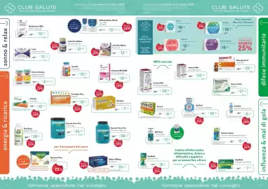 Volantino Club Salute Pagina 2: Melatonina IBSA €12,90, Carnidyn Plus Per Stanchezza €19,90