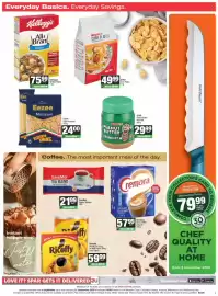 Spar catalogue Page 5: Nescafe Ricoffy €59,99, Eezee Pasta Assorted €24,00