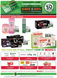 Spar catalogue Page 6: Clere Body Cream or Lotion Assorted €27,99, Huggies Gold Value Pack Assorted €179,99