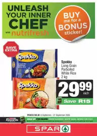 Spar catalogue Page 2: Spekko Long Grain Parboiled White Rice €29,99