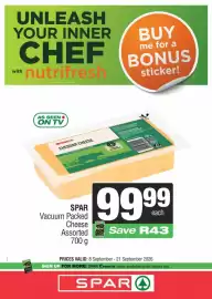 Spar catalogue Page 3: SPAR Vacuum Packed Cheese Assorted €99,99
