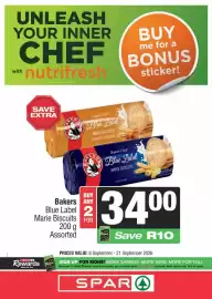 Spar catalogue Page 5: Bakers Blue Label Marie Biscuits Assorted €34,00