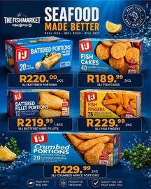Take 'n Pay catalogue Page 22: I&J Fish Cakes €189,99, I&J Fish Fingers €229,99