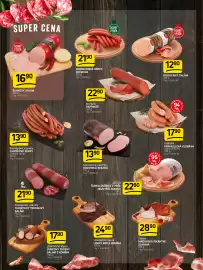 Flop leták týden 37 Strana 2: Kostelecké uzeniny Javořické párky €13,90, Kostelecké uzeniny turistický trvanlivý salám €21,90