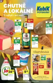Kubík potraviny leták týden 37 Strana 1: Kubík croissant s máslem €10,90, Choceňský smetanový jogurt €11,90