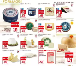 Volantino Pan Pagina 11: Formaggio ovicaprinio stagionato Juncu €2,19, Formaggio provola arborea €1,49